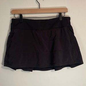 Lululemon black tennis skirt size 8